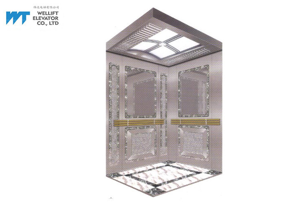 Winda lustrzana i akwaforta Dekoracja kabinowa dla nowoczesnej windy pasażerskiej