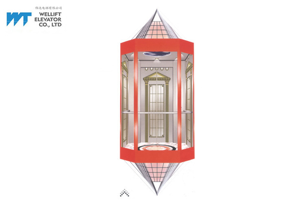 Różnorodny kształt windy wnętrzowej, projekt luksusowej kabiny windy