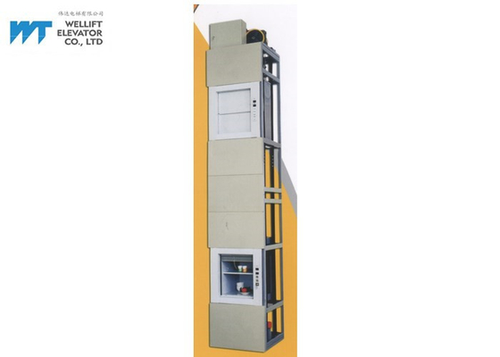 380V Main Power Food Dumbwaiter Lift, Water / Oil Proof Buttons Kuchnia Food Lift